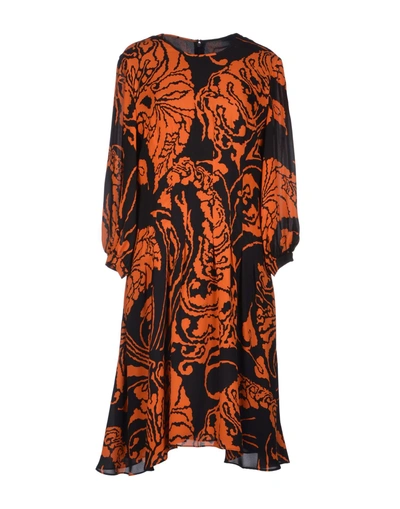 Shop Gucci Knee-length Dress In Orange