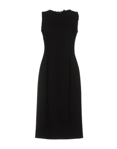 Shop Dolce & Gabbana Woman Midi Dress Black Size 10 Viscose, Elastane