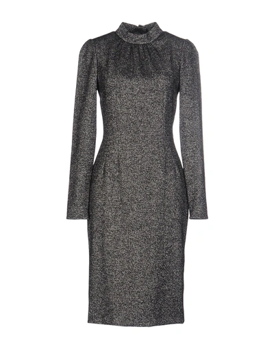 Shop Dolce & Gabbana Woman Midi Dress Black Size 6 Virgin Wool, Polyamide, Elastane