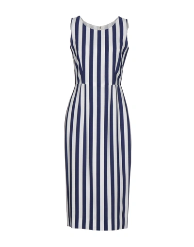 Shop Dolce & Gabbana Woman Midi Dress Midnight Blue Size 0 Viscose