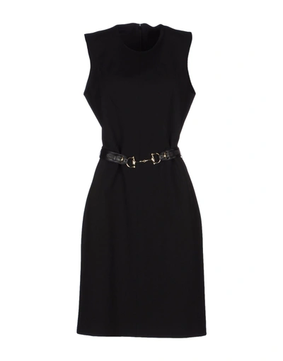 Shop Gucci Knee-length Dresses In Black