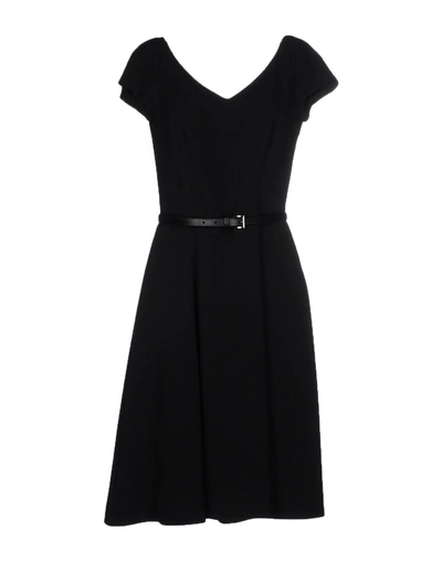 Shop Prada Knee-length Dress In Black