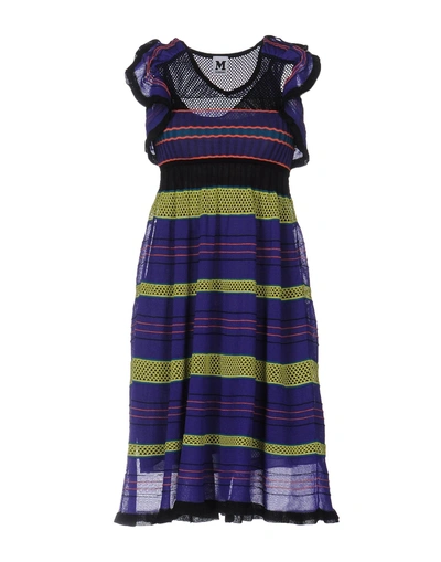 Shop M Missoni Short Dress In Purple