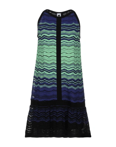 Shop M Missoni Short Dresses In Light Green