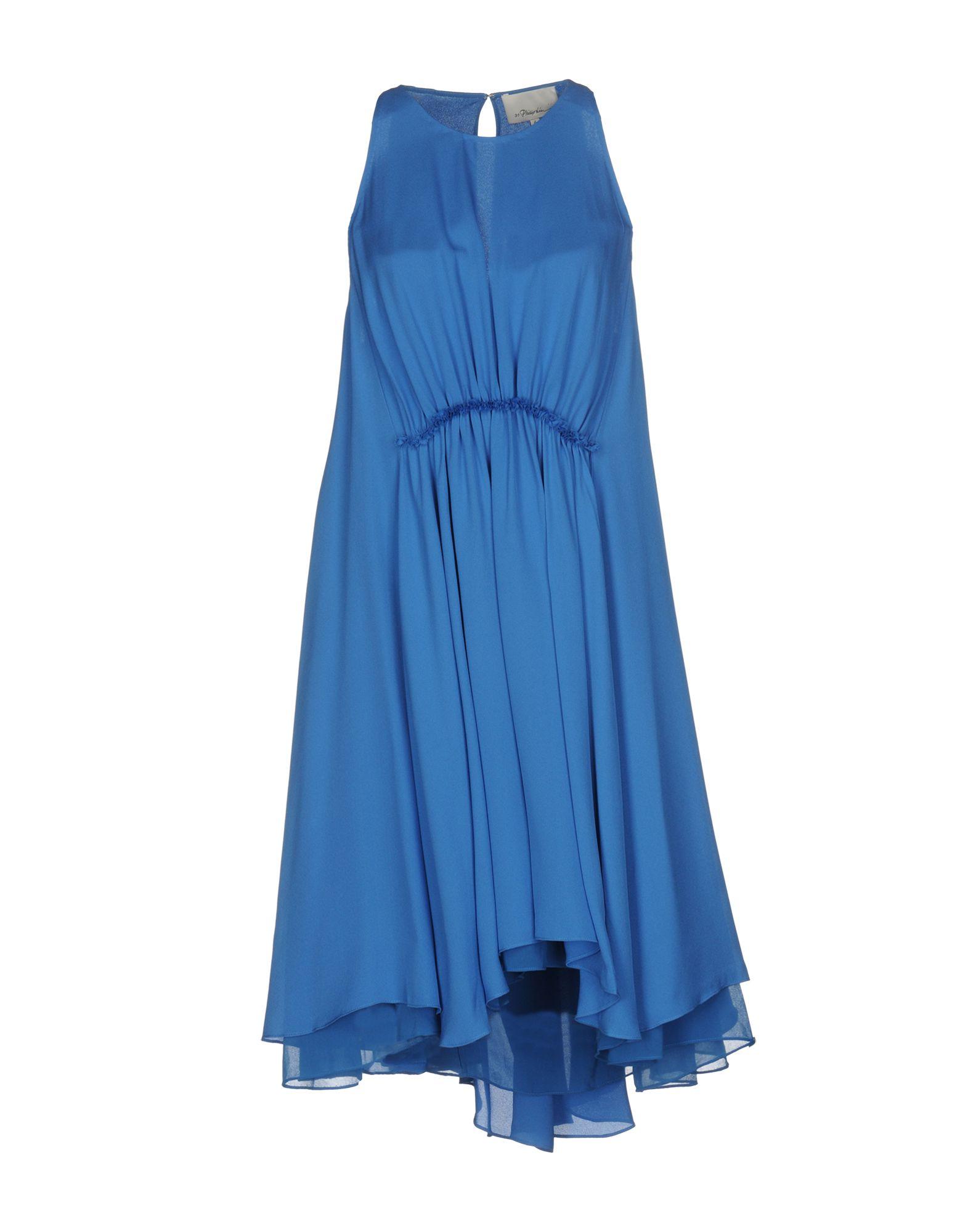 3.1 Phillip Lim Short Dress In Azure | ModeSens
