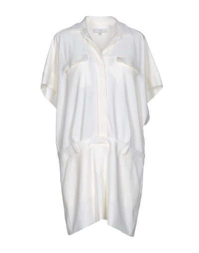 Shop Iro Short Dresses In Ivory