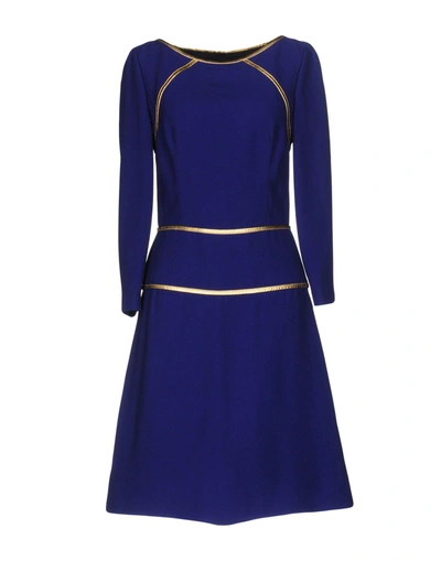 Shop Prada Short Dresses In Dark Purple