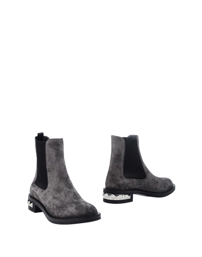 Shop Miu Miu Ankle Boots In Grey