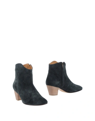 Shop Isabel Marant Étoile Ankle Boot In Deep Jade