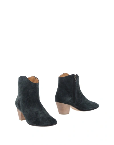 Isabel Marant Étoile Ankle Boot In Deep Jade