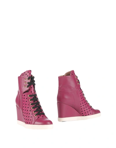 Shop Redv Red(v) Ankle Boots In Mauve