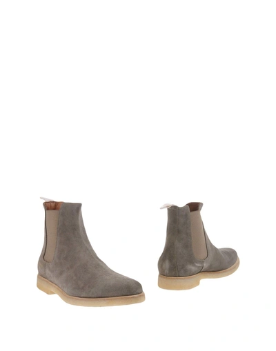 Shop Common Projects Ankle Boots In Grey