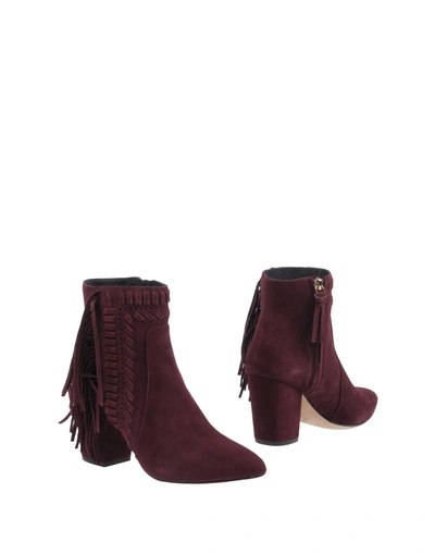 Shop Rebecca Minkoff Ankle Boot In Garnet