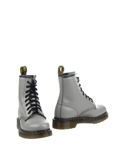 Shop Dr. Martens' Ankle Boots In Grey