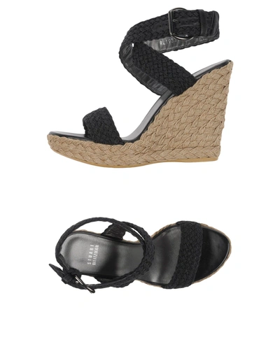 Shop Stuart Weitzman Espadrilles In Black