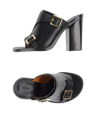 Shop Chloé Sandals In Black