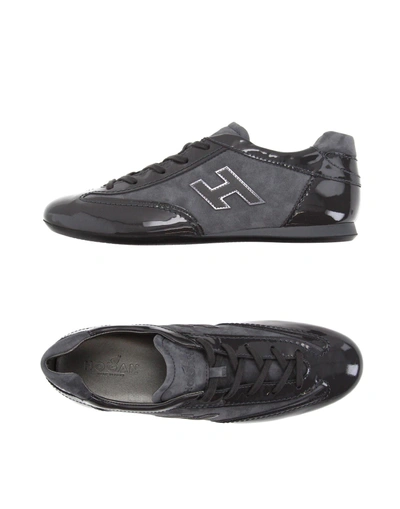 Shop Hogan Sneakers In Steel Grey