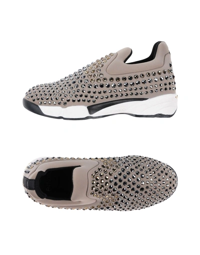 Shop Pinko Sneakers In Dove Grey