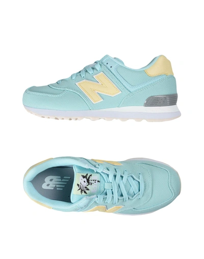 Shop New Balance Sneakers In Sky Blue