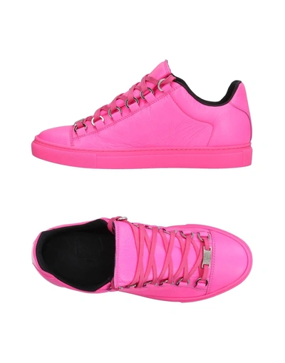 Shop Balenciaga Sneakers In Fuchsia