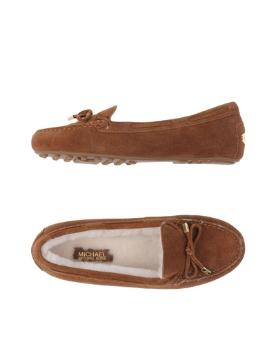 Shop Michael Michael Kors Loafers In Brown