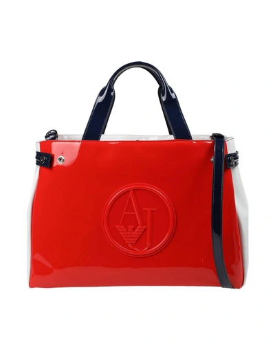 Shop Armani Jeans Handbags In Red