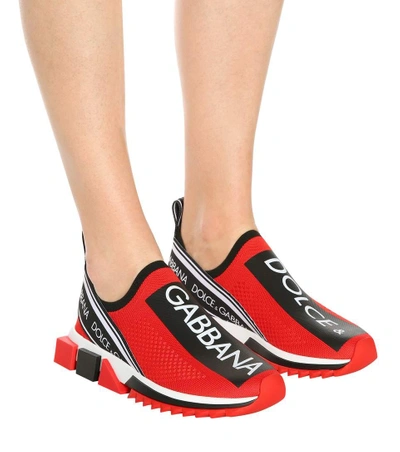 Dolce & gabbana sorrento printed sneakers top