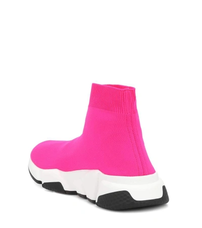 Shop Balenciaga Speed Trainer Sneakers In Pink