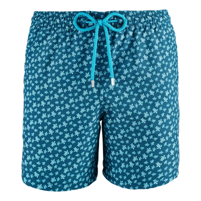 Shop Vilebrequin Men Swimwear - Men Swimtrunks Micro Ronde Des Tortues - Swimwear - Moorea In Blue