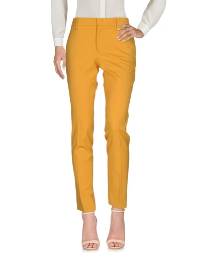 Shop Gucci Casual Pants In Ocher