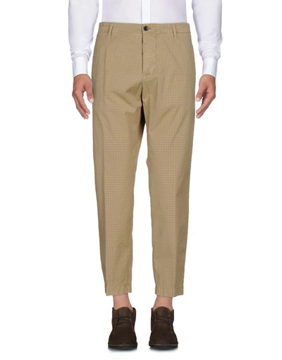 Shop Myths Man Pants Beige Size 38 Cotton, Elastane