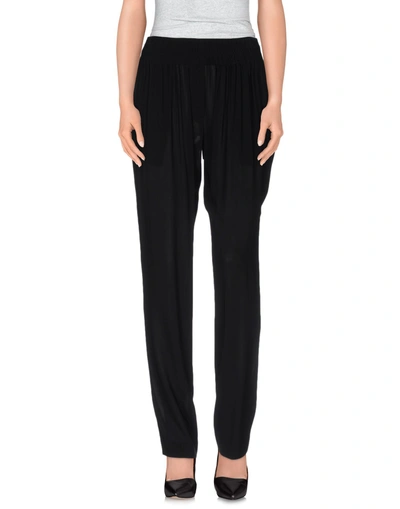 Shop Donna Karan Casual Pants In Black