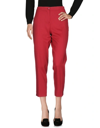 Shop Etro Casual Pants In Red