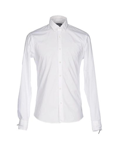 Shop Scotch & Soda Solid Color Shirt In White