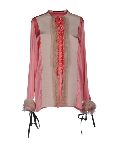 Shop Haider Ackermann Silk Shirts & Blouses In Pink