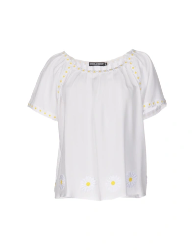 Shop Dolce & Gabbana Blouse In White