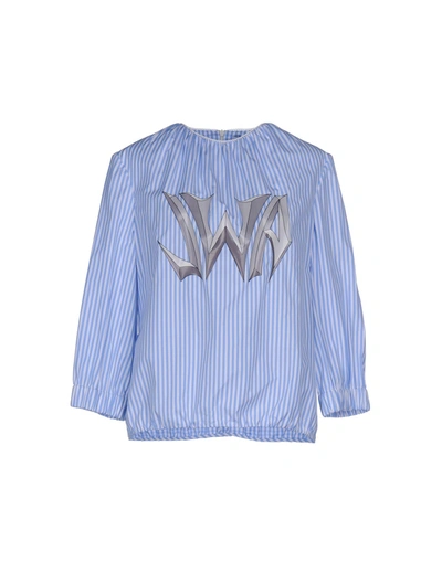 Shop Jw Anderson Blouses In Sky Blue
