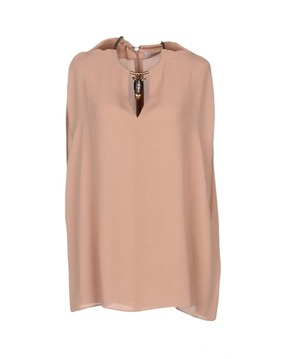 Shop Valentino Blouse In Pale Pink