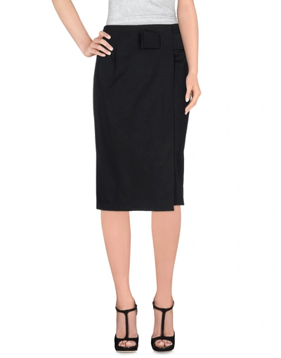 Shop Jil Sander 3/4 Length Skirts In Black
