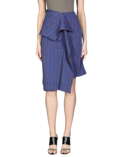 Shop Jw Anderson 3/4 Length Skirt In Blue