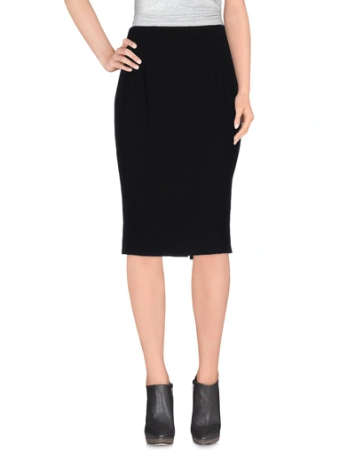 Shop Dolce & Gabbana Knee Length Skirts In Black