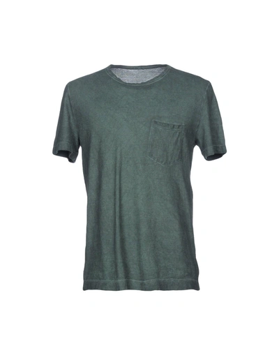 Shop Massimo Alba T-shirts In Dark Green