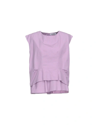 Shop Jil Sander Tops In Lilac