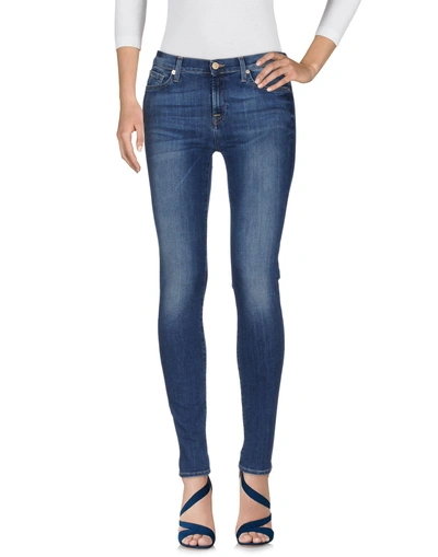Shop 7 For All Mankind Denim Pants In Blue