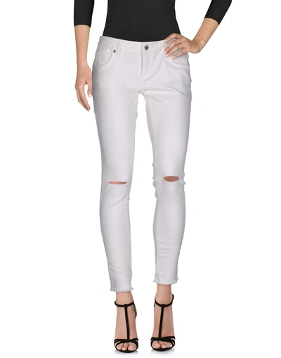 Shop Anine Bing Denim Pants In White