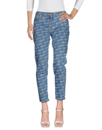 Shop Boutique Moschino Denim Pants In Blue