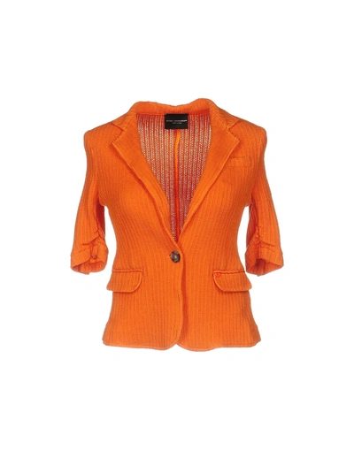 Shop Atos Lombardini Blazer In Orange