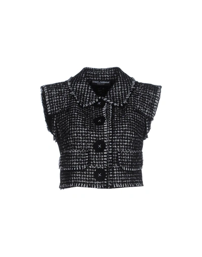 Shop Dolce & Gabbana Woman Blazer Black Size 4 Virgin Wool, Silk, Alpaca Wool, Mohair Wool, Polyamide