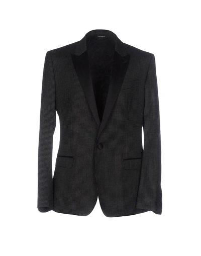 Dolce & Gabbana 3-piece Virgin Wool And Silk Suit In Black