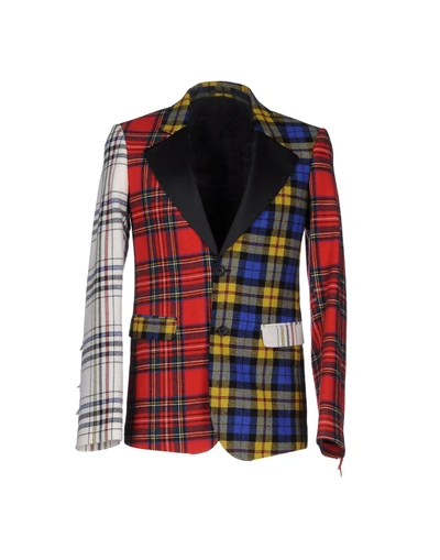 Shop Moschino Blazer In Red